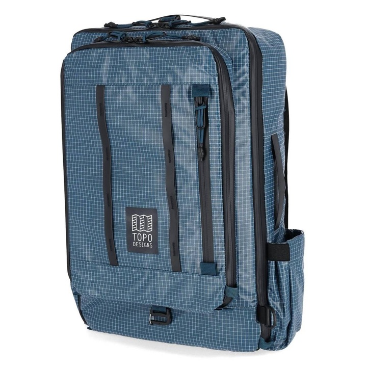 Topo Designs Apex utazótáska 30L, vízálló anyagból, megnövelt űrtartalom 35L, tókék
