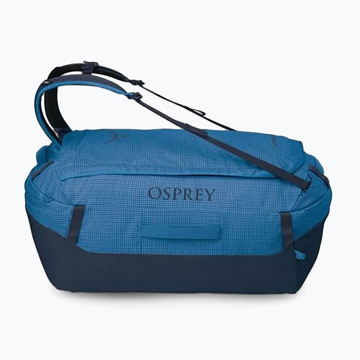 Пътна чанта Osprey Transporter Duffel 95L, синя, 67x43x40см, рециклиран материал