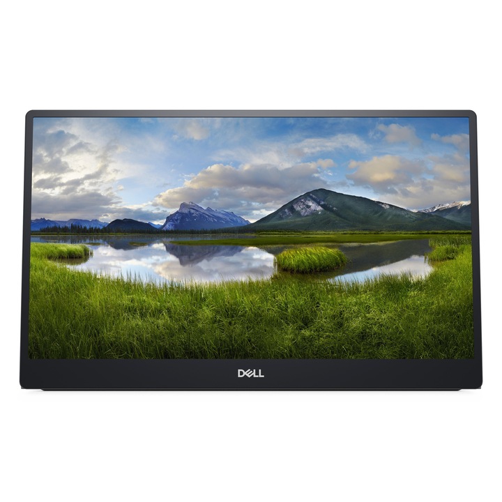 Dell P1424H 14" Full HD monitor, 1920x1080, 60Hz, 6ms, ezüst-fekete, 323x203x14mm