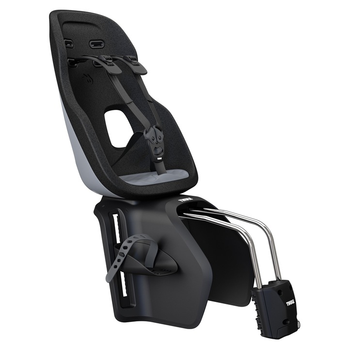 Scaun auto copii Thule Yepp Nexxt 2 Maxi, gri, max 22 kg, montare pe tubul de sa