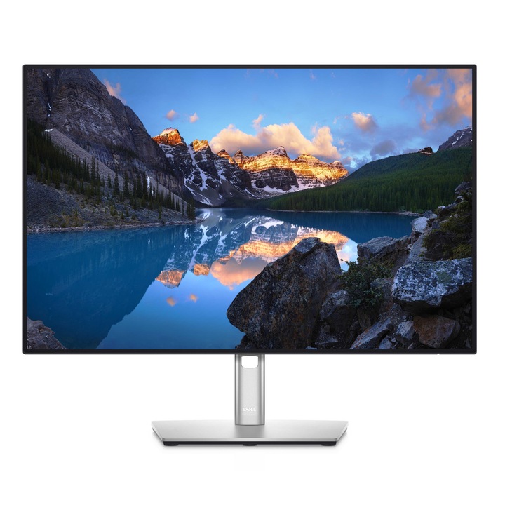 Dell UltraSharp 24"-es monitor, 1920x1200, IPS, 60Hz, fekete-ezüst, 530x364x173mm