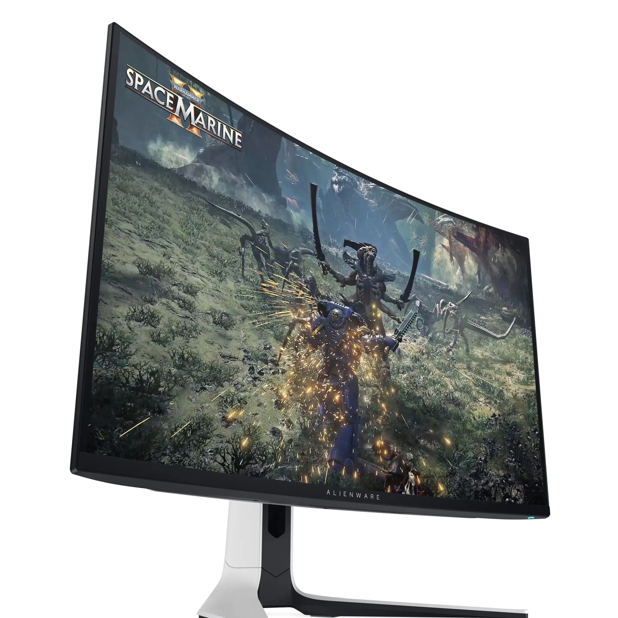 Monitor Alienware AW3225QF 32inch 4K QD-OLED curbat negru