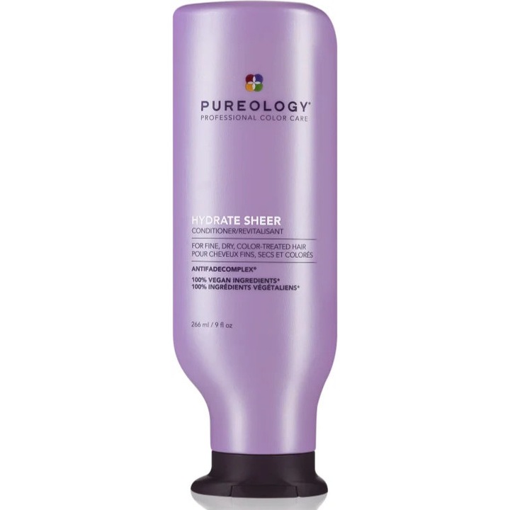 Balsam de par Pureology Hydrate Sheer, 266 ml, pentru par subtire, hidratare intensa, formula usoara