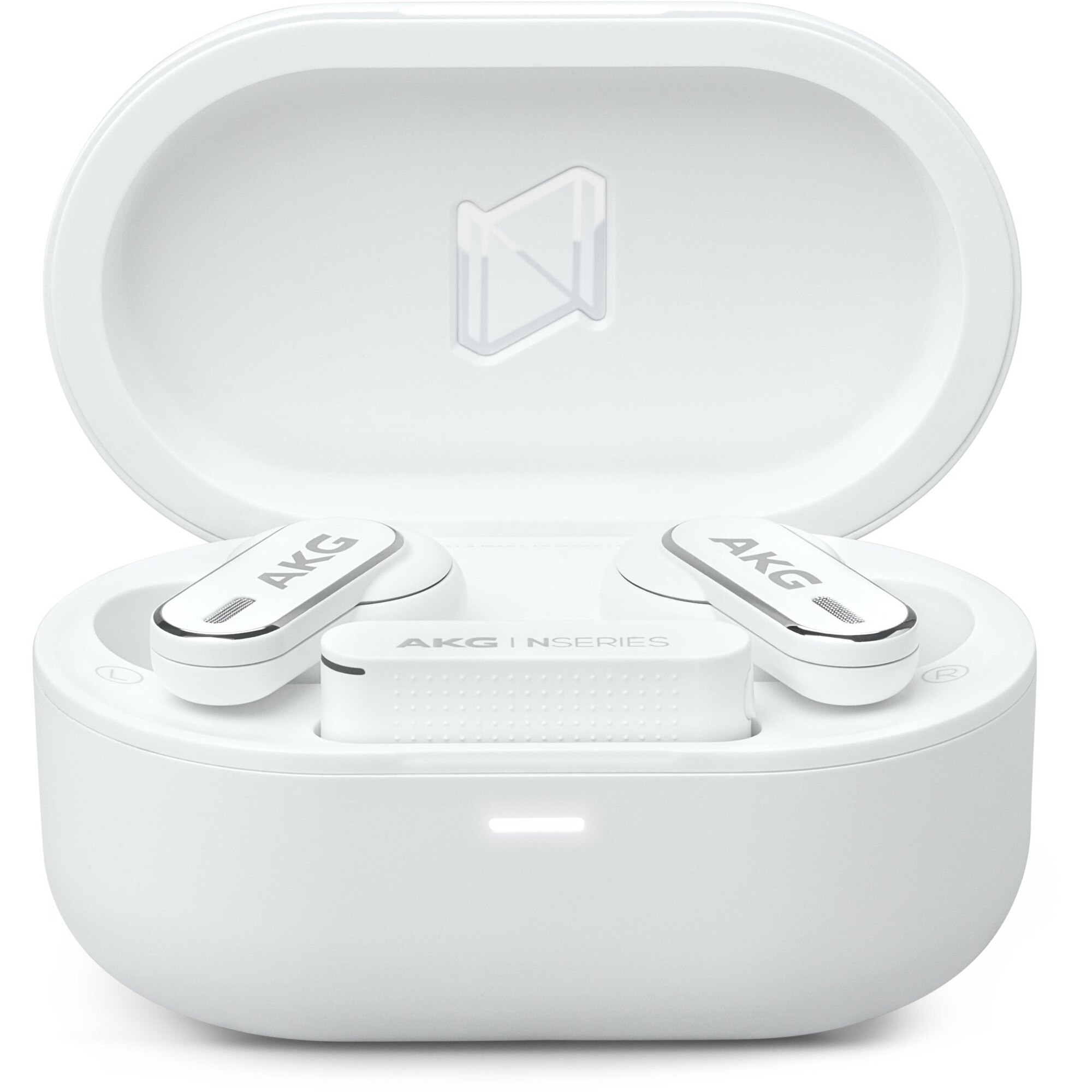 Casti wireless AKG N5 Hybrid ANC, 6 microfoane, alb - eMAG.ro