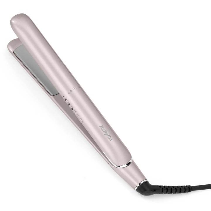 Преса за коса BaByliss ST516E, титаниево-керамична, 3 температурни нива, розова, 7x14x32см