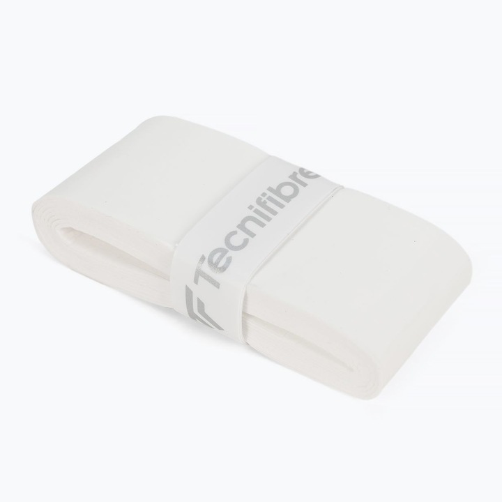 Grip pentru rachete de tenis Tecnifibre, 12 bucati, alb, 0.6mm