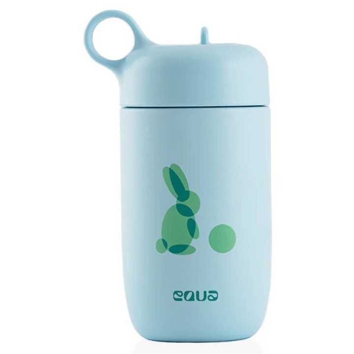 Sticla termica Equa Kids 0,4 l, culoare rabbit, dimensiuni 15,5x7,2 cm