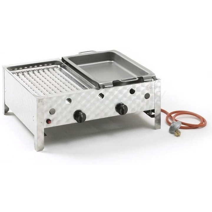 Газов тиган Landmann, 2 фунии, 47х25см, сребрист