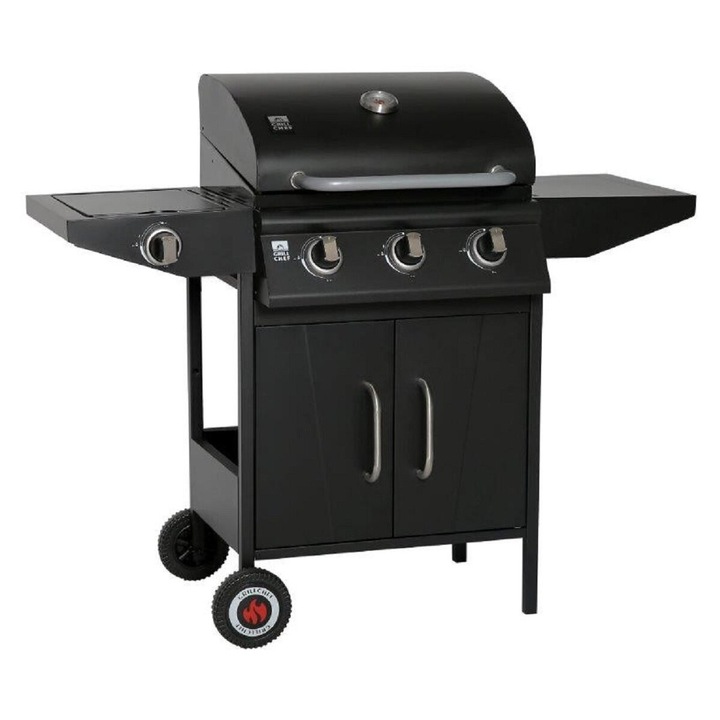 Барбекю Landmann, 3 горелки, 12,8 kW, черна, 55x40 см