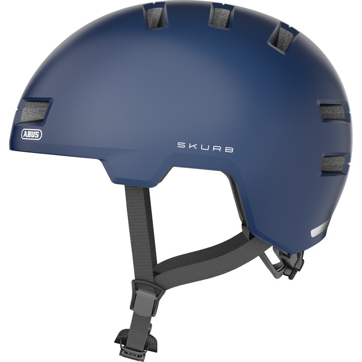 ABUS Skurb védősisak, gránátvörös, L-es méret, kerékpárhoz, gördeszkához, rollerhez, 340g