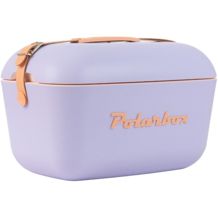 Lada frigorifica pasiva Polarbox Pop, 12 litri, Lilac-Sorbet