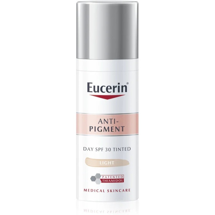 Крем Eucerin Anti-Pigment, тонизиращ, 50 мл, намалява пигментните петна, UVA/UVB защита