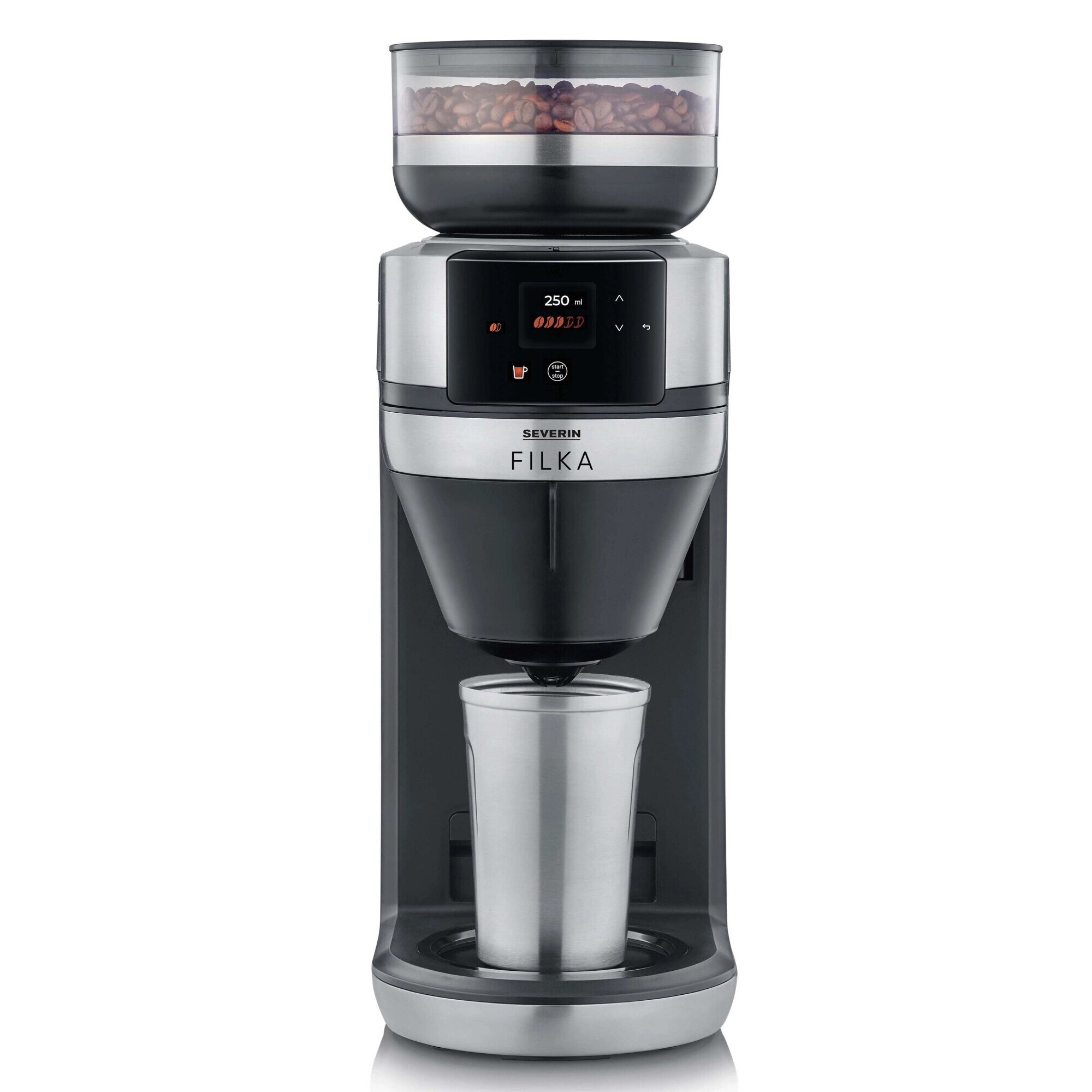 Cafetiere Severin, 1520W, termos, programare, negru
