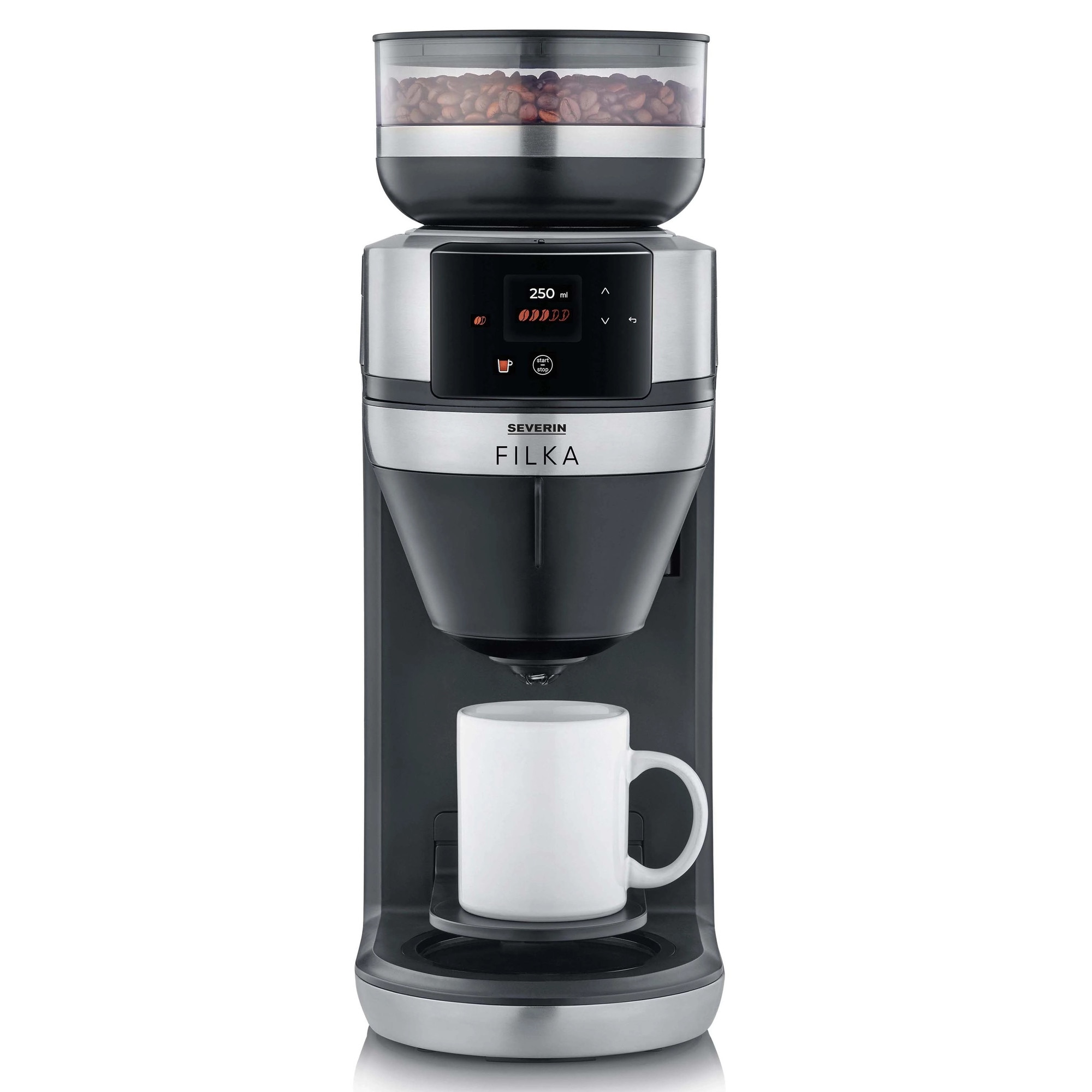 Cafetiere Severin, 1520W, termos, programare, negru