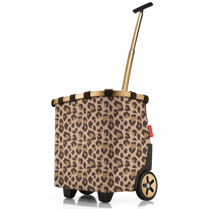 Carucior de cumparaturi Reisenthel Carrycruiser, aluminiu, roti mari, colorat, dimensiuni compacte
