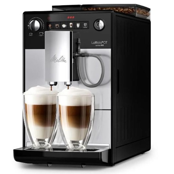 Еспресо машина Melitta Latticia OT F300-101, Автоматична, 15 бара, 1450 W, Сребриста, 20x35.2x45.9 см