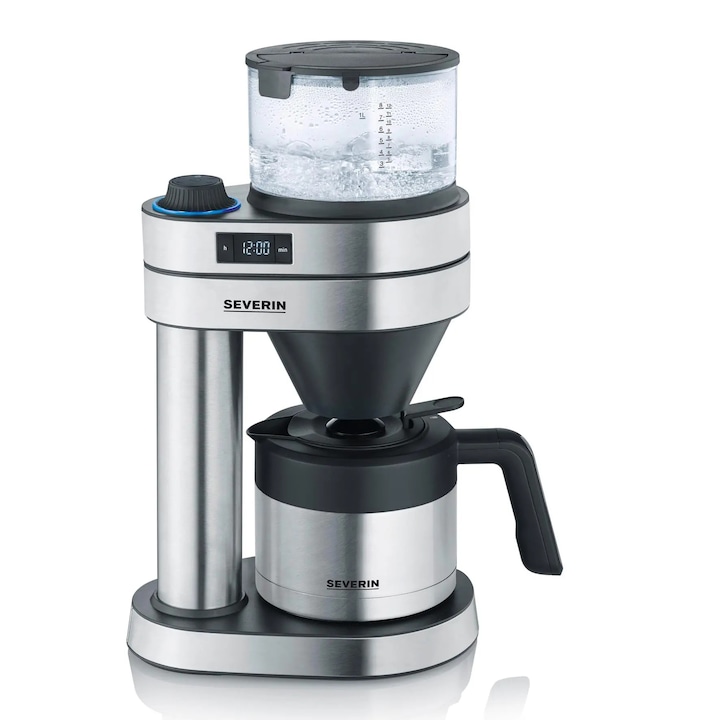 Cafetiera Severin Caprice KA 5763, 1450W, termos, programare, negru