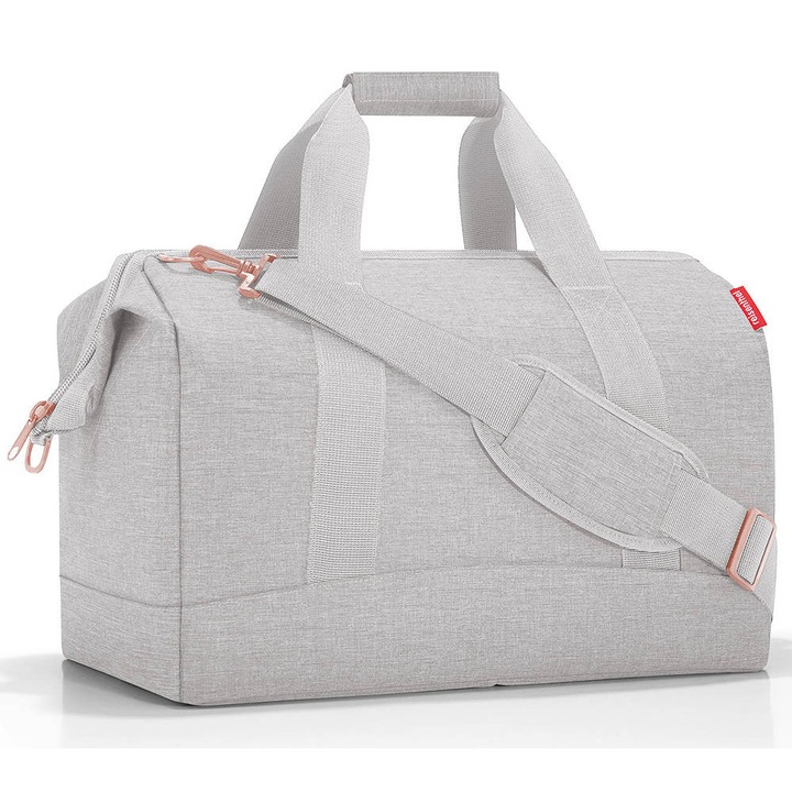Reisenthel Allrounder L utazótáska, 30L, 48x40x29cm, szürke-rózsaszín