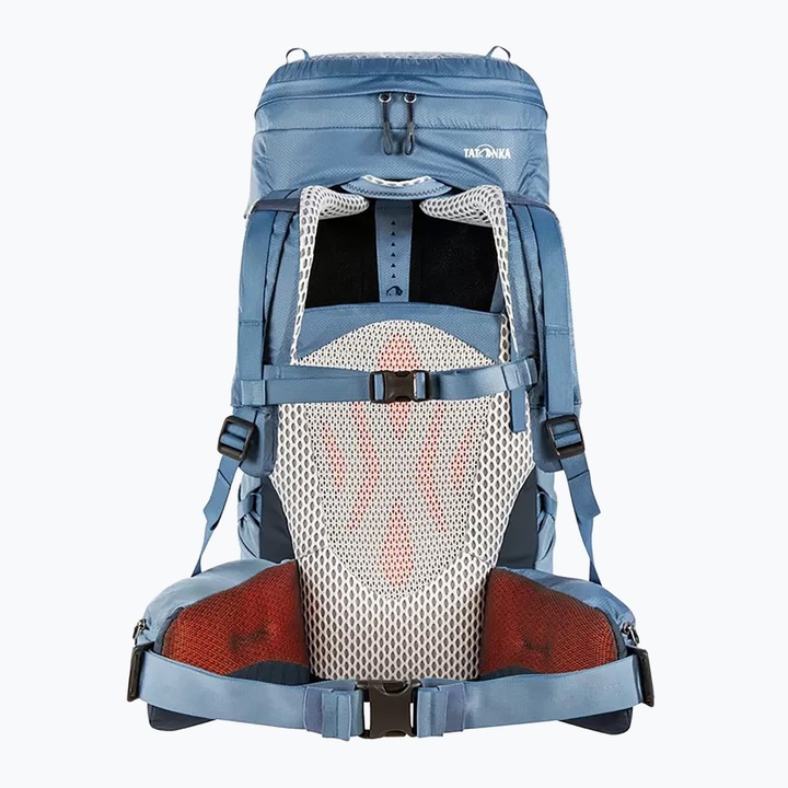 Туристическа раница Tatonka Pyrox 40 + 10 л, синя, 67x28x15 см, за жени