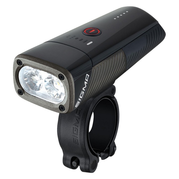 Lampa bicicleta Sigma Buster 1600 FL, 1600 lumeni, culoare neagra