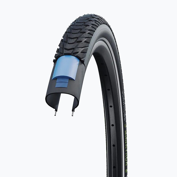 Kerékpár gumiabroncsok Schwalbe Marathon E-Plus Smart Dualguard Addix E 28 x 1.50, fekete, 38mm