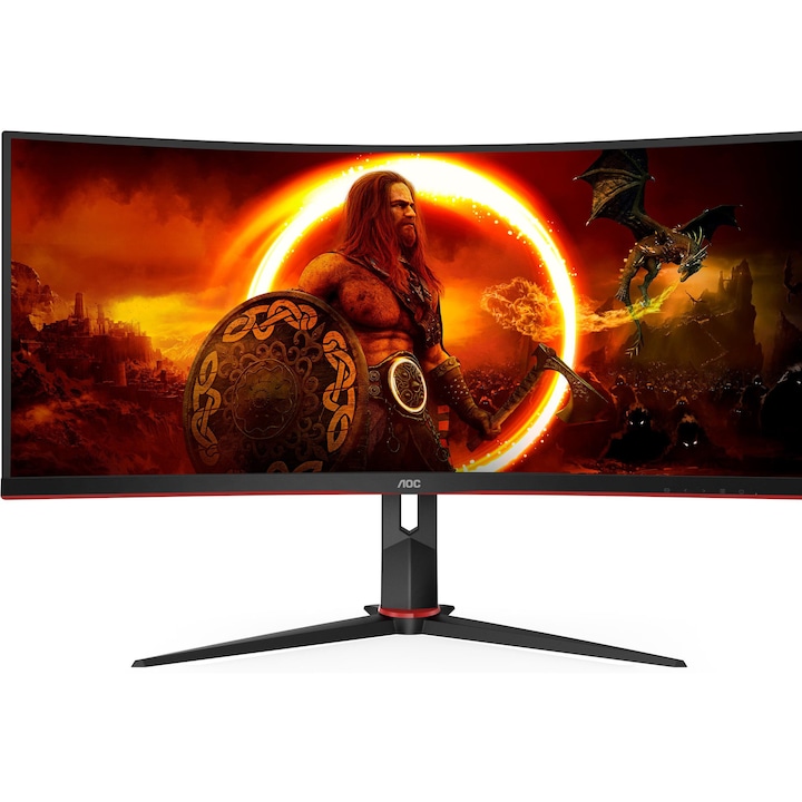 AOC CU34G2XP Ívelt monitor, 34", 3440x1440px, 180Hz, Fekete