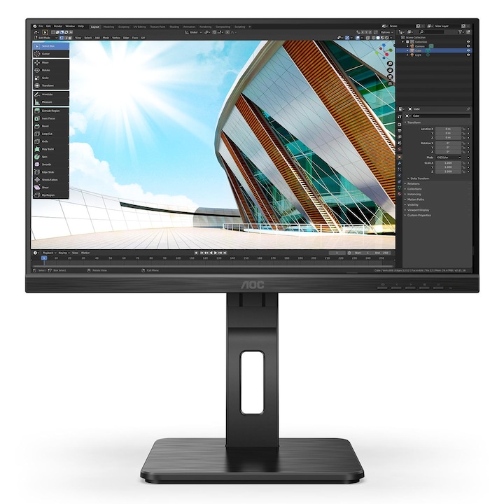ΠΠΎΠ½ΠΈΡΠΎΡ AOC 24P2Q 24" Full HD, IPS, 75Hz, 1920x1080, ΡΠ΅ΡΠ΅Π½