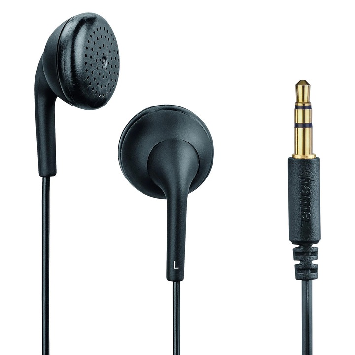 Casti Hama Bubbly In-Ear cu fir, negre