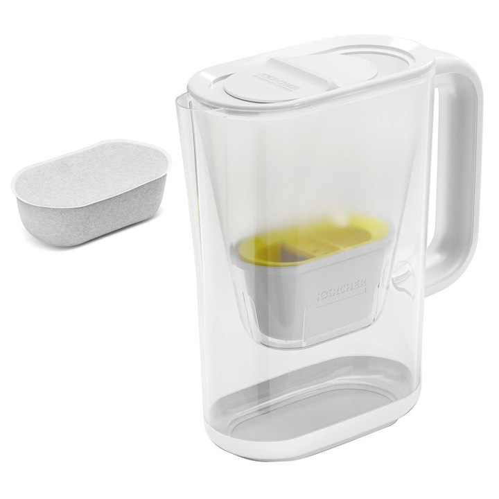 Кана за филтриране Karcher, 1 филтър, вместимост 2.4 л, бяла