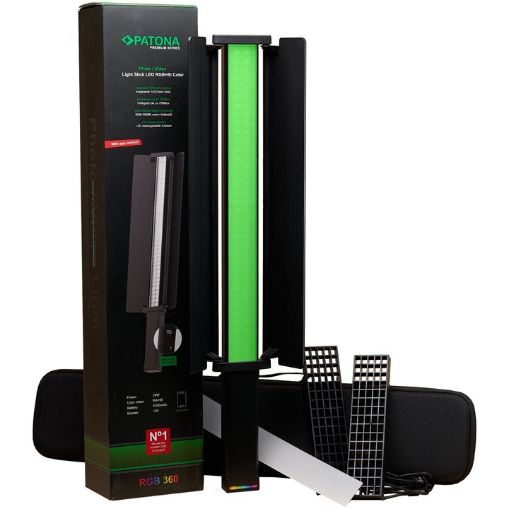 Lampa LED PATONA Premium Miecz swietlny RGB Bi-Color, 1800 lumeni, 120°, 60.7x10.1x5.4cm