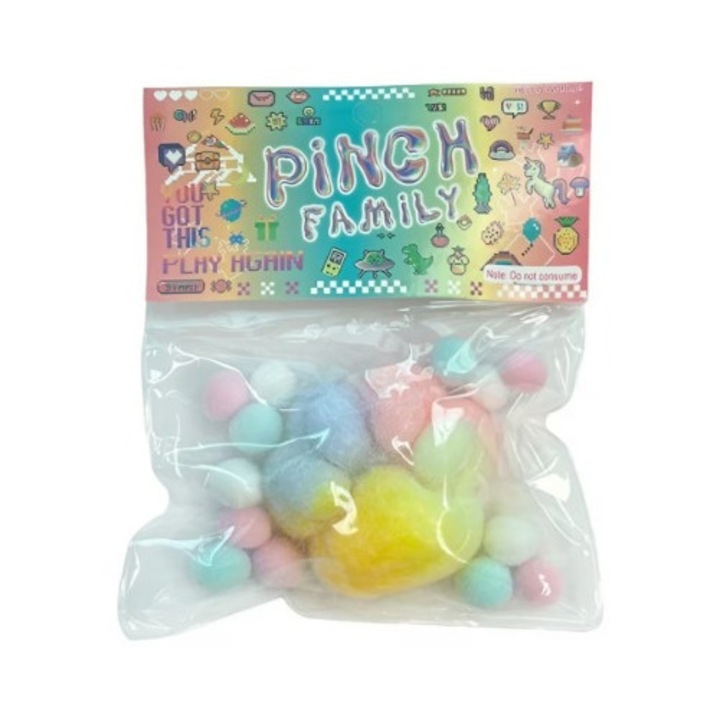 Squishy játék, lassú visszatérő textúrával, macska mancs, többszínű, PICCGROVE®