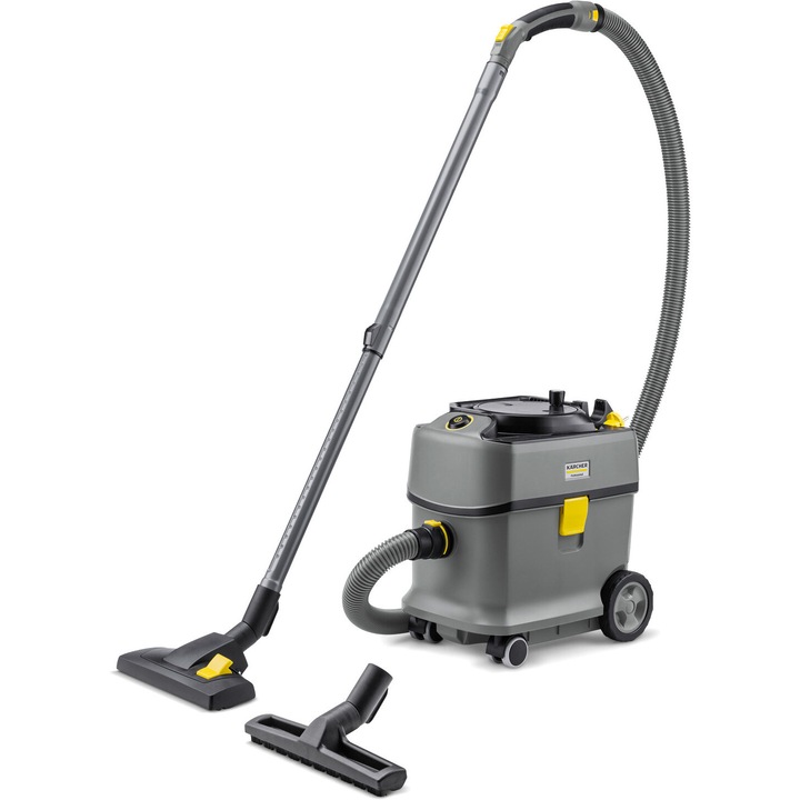 Професионална прахосмукачка Karcher T 15/1 Adv, 585W, 15л, жълта, 12м