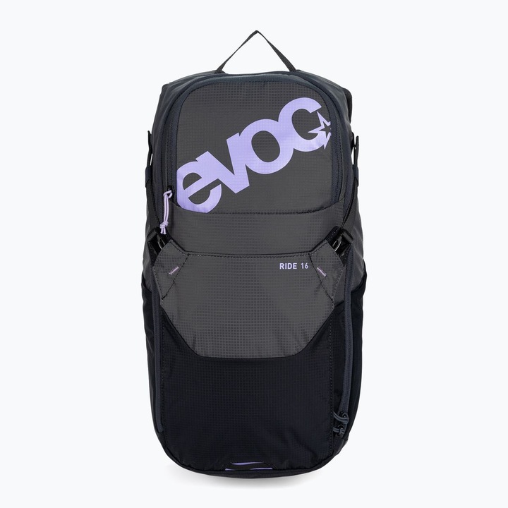 Велосипедна раница Evoc Ride 16L, сива, 14x24x49 см, система за носене Air Pad, за мъже и жени