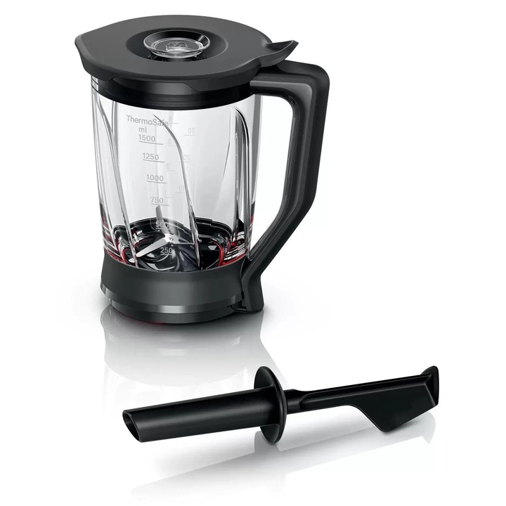 Миксер Bosch MUZ9MX2, 1.5 л, стъкло и пластмаса, черен