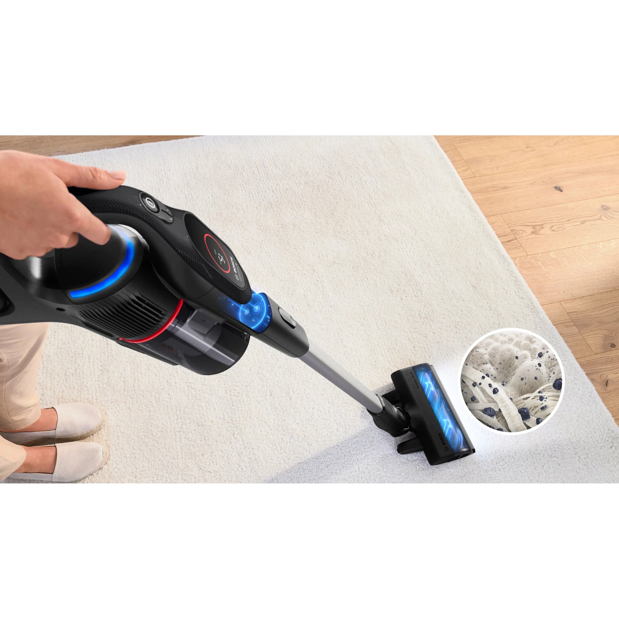 Aspirator fara fir Bosch Unlimited 9, 18V, 60 min autonomie, negru, 3.3 kg