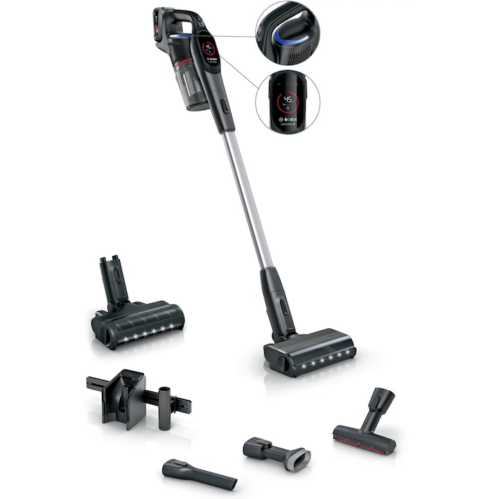Безжична прахосмукачка Bosch Unlimited 9, 18V, 60 мин. автономия, черна, 3.3 кг