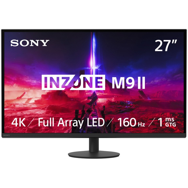 Sony Inzone M9 II monitor 26.9" 3840x2160px IPS 160Hz Fekete