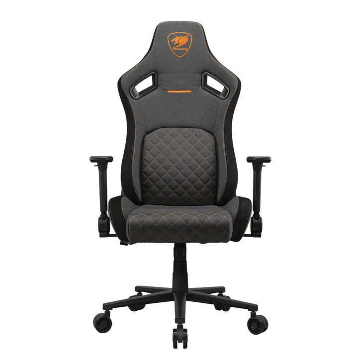 Scaun gaming Cougar Defensor, 120kg, gri-portocaliu, 129x75x66cm