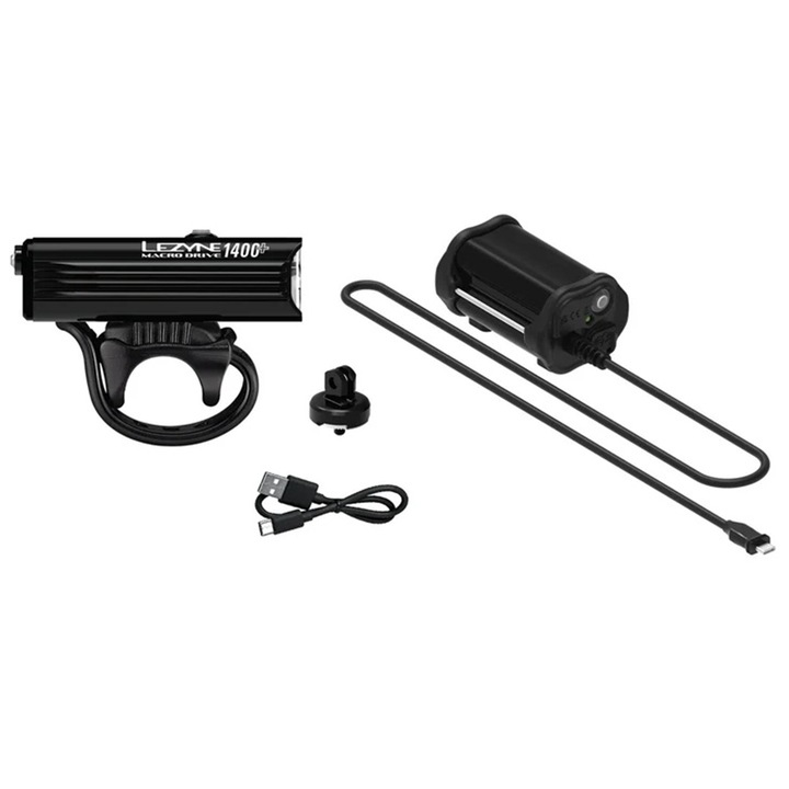 Lampa bicicleta Lezyne Macro Drive 1400+ Set