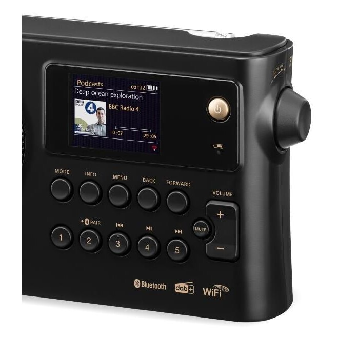 Radio Sangean WFR-28BT, portabil, Bluetooth, internet, negru