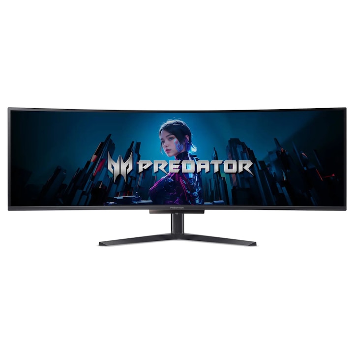 Монитор Acer Predator X49 49" DQHD, 240Hz, 5120x1440, извит, черен