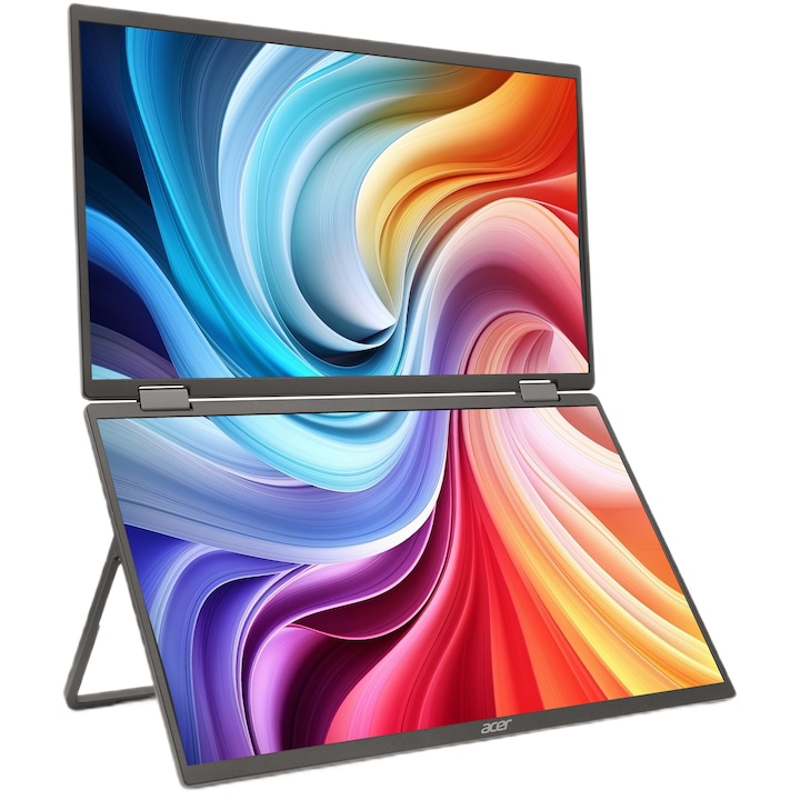 Acer monitor, 15,6" IPS, 1920x1080 képpontos, matt, fekete
