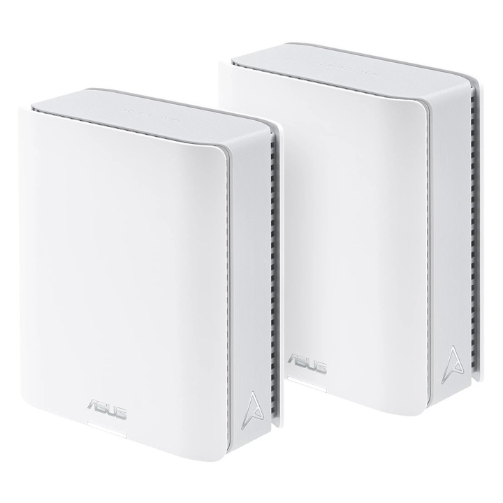 Безжичен рутер Asus ZenWiFi BT10 комплект от 2 броя, 18000 Mbps, бял, 186x159x72mm