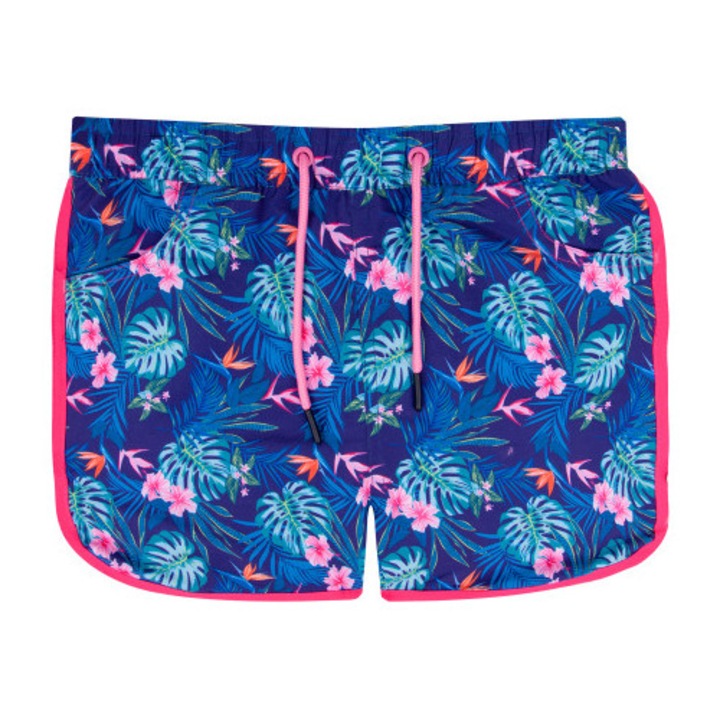 Pantaloni Scurti YO!, Exotic Style, Grafic, Poliester, Fete, Multicolor, Multicolor