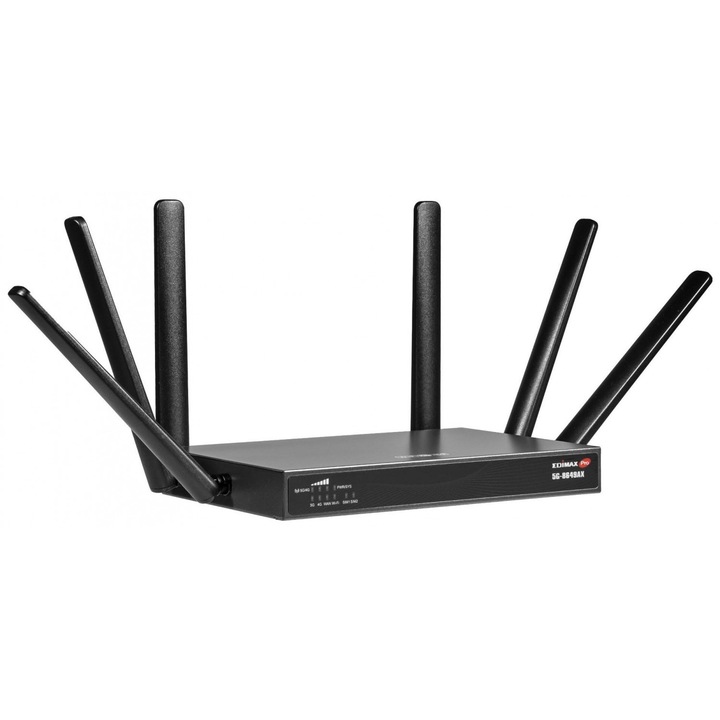Router Wireless Edimax 5G-8649AX, 5G NR, AX1800, dual SIM, montare pe perete sau birou