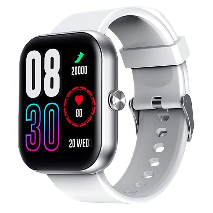 Смарт часовник Infinix XWatch, сребрист, 1,83 инча, водоустойчив, функции за наблюдение на здравето