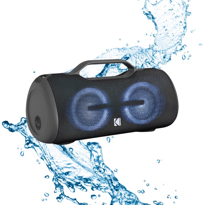 Boxa portabila Kodak PWS-2248, 60W, Bluetooth, neagra, 146x336x172mm