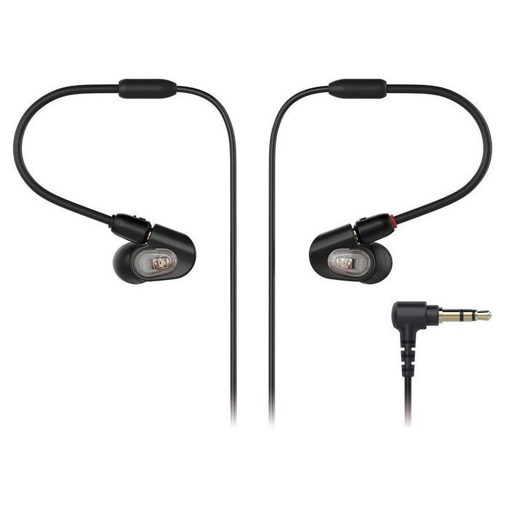 Casti cu fir Audio-Technica, model ATH-E50, negru, 1.6m, 20-18000Hz