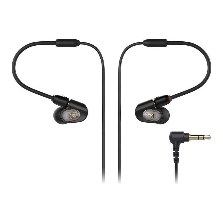 Casti cu fir Audio-Technica, model ATH-E50, negru, 1.6m, 20-18000Hz