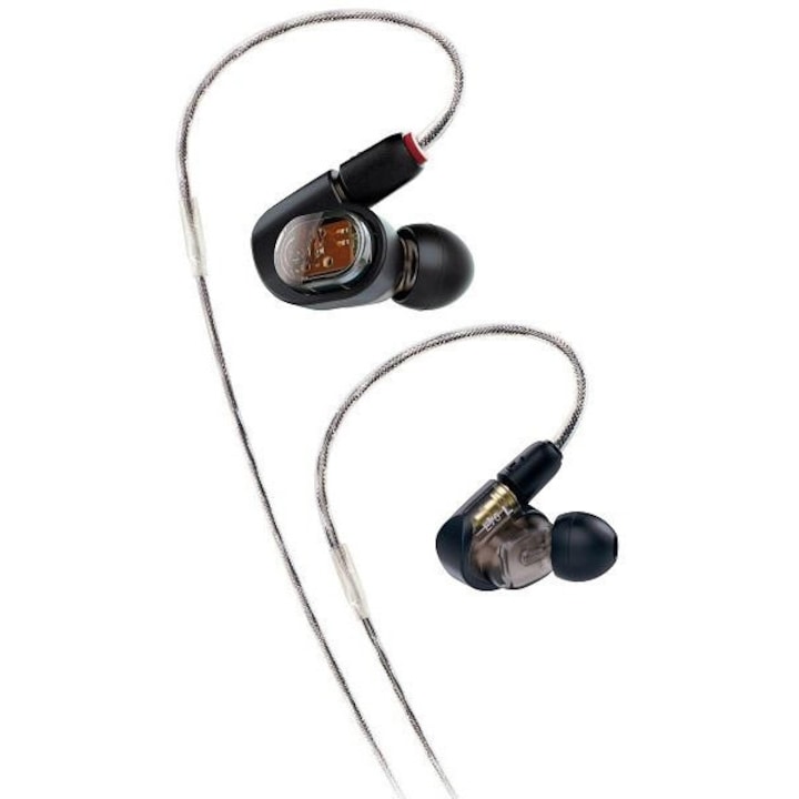 Слушалки Audio-Technica ATH-E70 с кабел, 20-19000 Hz, черни, 1.6 м